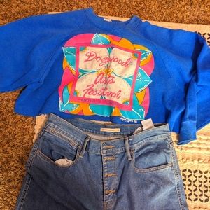 Vintage Cropped Sweatshirt